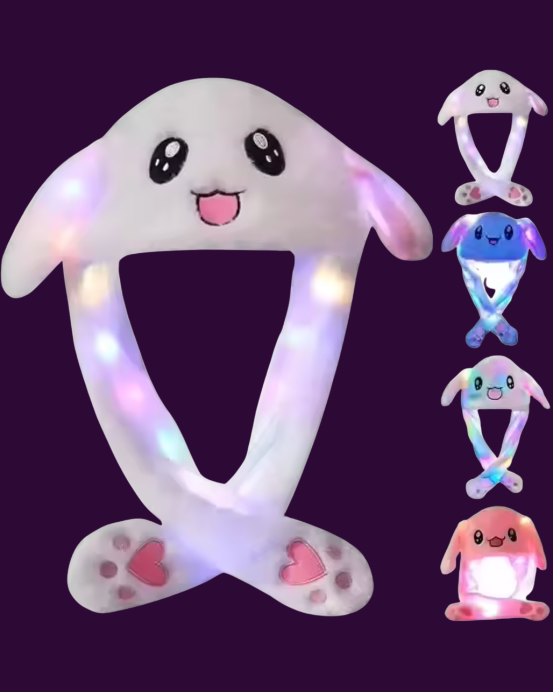 LED Plushie Head Toy with Ear Boop