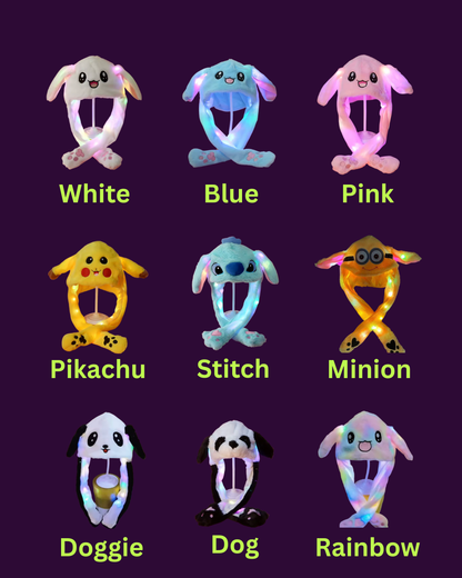 LED Plushie Head Toy with Ear Boop