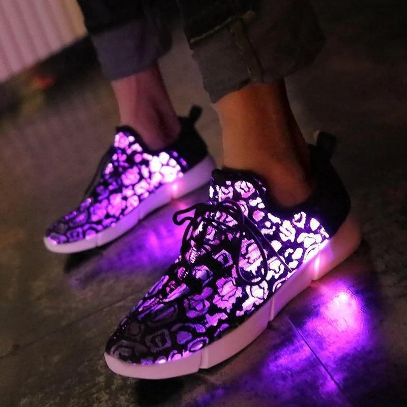 Glowing Fiber Optic Shoes - Step into the Spotlight