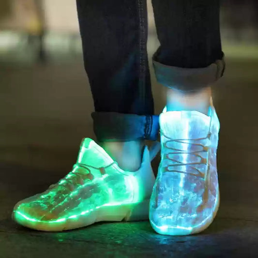Glowing Fiber Optic Shoes - Step into the Spotlight