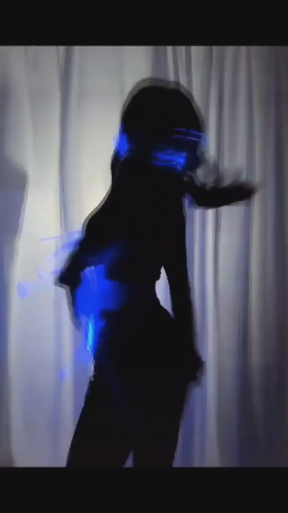 LED Optic Fiber Dance Whip - Flow with Glow